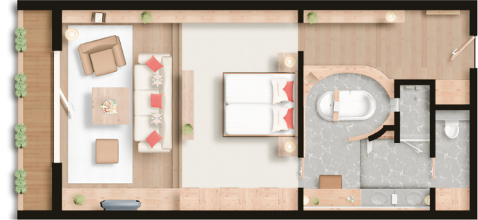 Grundriss Jungbrunn Suite Landleben