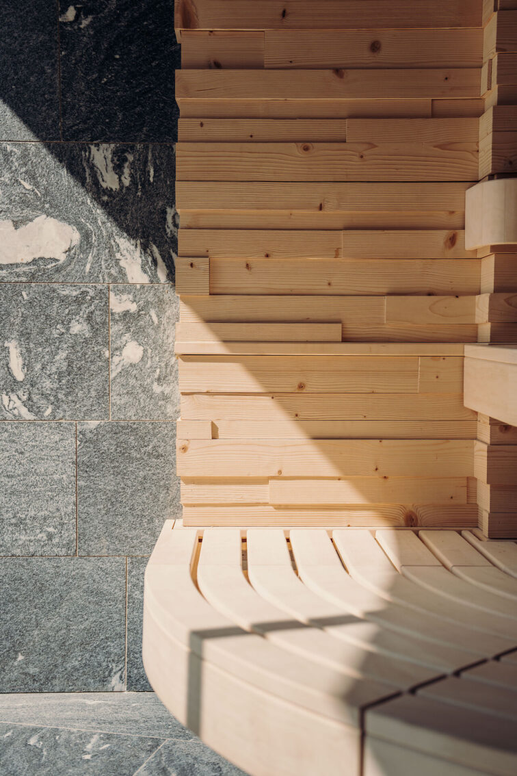 Detailaufnahme Bergsauna im Jungbrunn