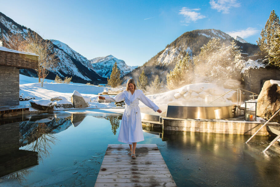 Quellteich Winter im Jungbrunn